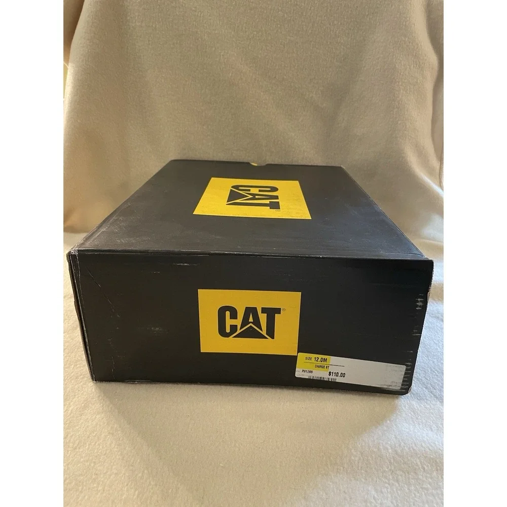CATERPILLAR CAT MENS Shoes 12 BROWN Charge Steel Toe Boots WORK WEAR Medium NWT